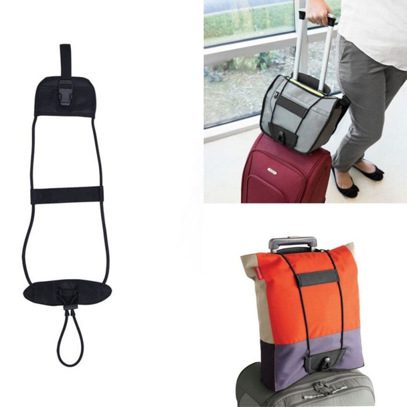 Elastic Telescopic Easy Bag Bungee Adjustable Belt Carry On Luggage Strap Travel-UlGadget