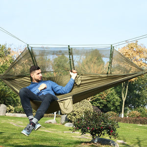 Camping and Hiking Treehouse Mosquito Net Hammock-UlGadget