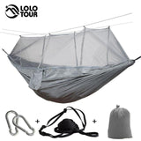 Camping and Hiking Treehouse Mosquito Net Hammock-UlGadget