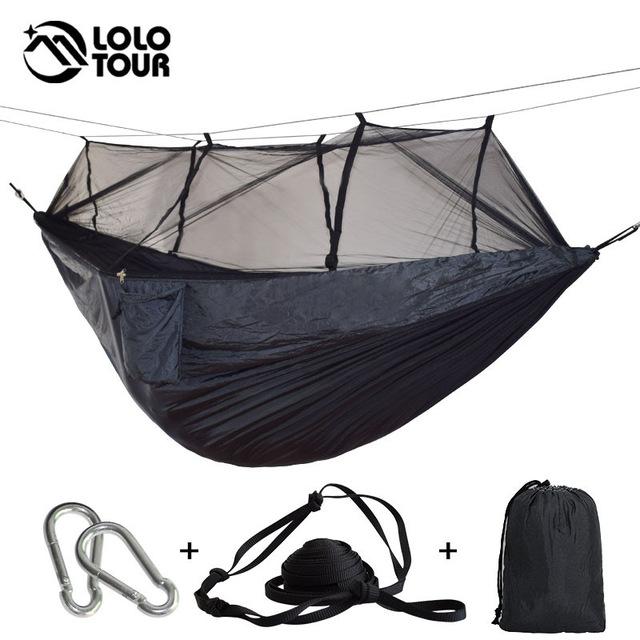 Camping and Hiking Treehouse Mosquito Net Hammock-UlGadget