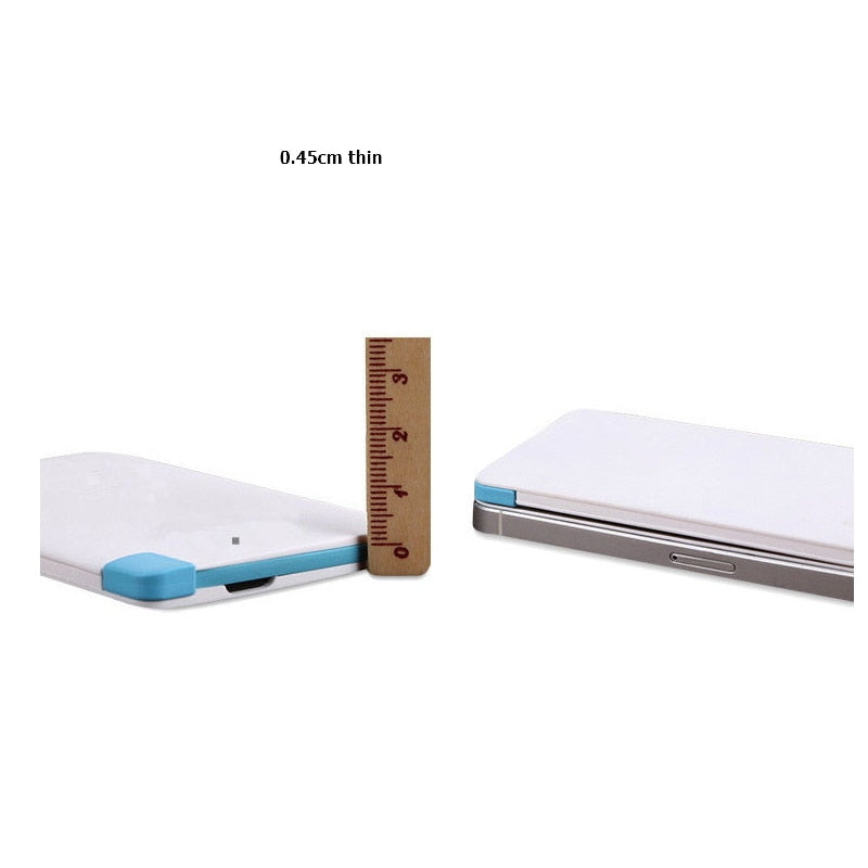 2600mAh Portable Mini Ulter Slim Credit Card Wallet Size Power Bank-UlGadget