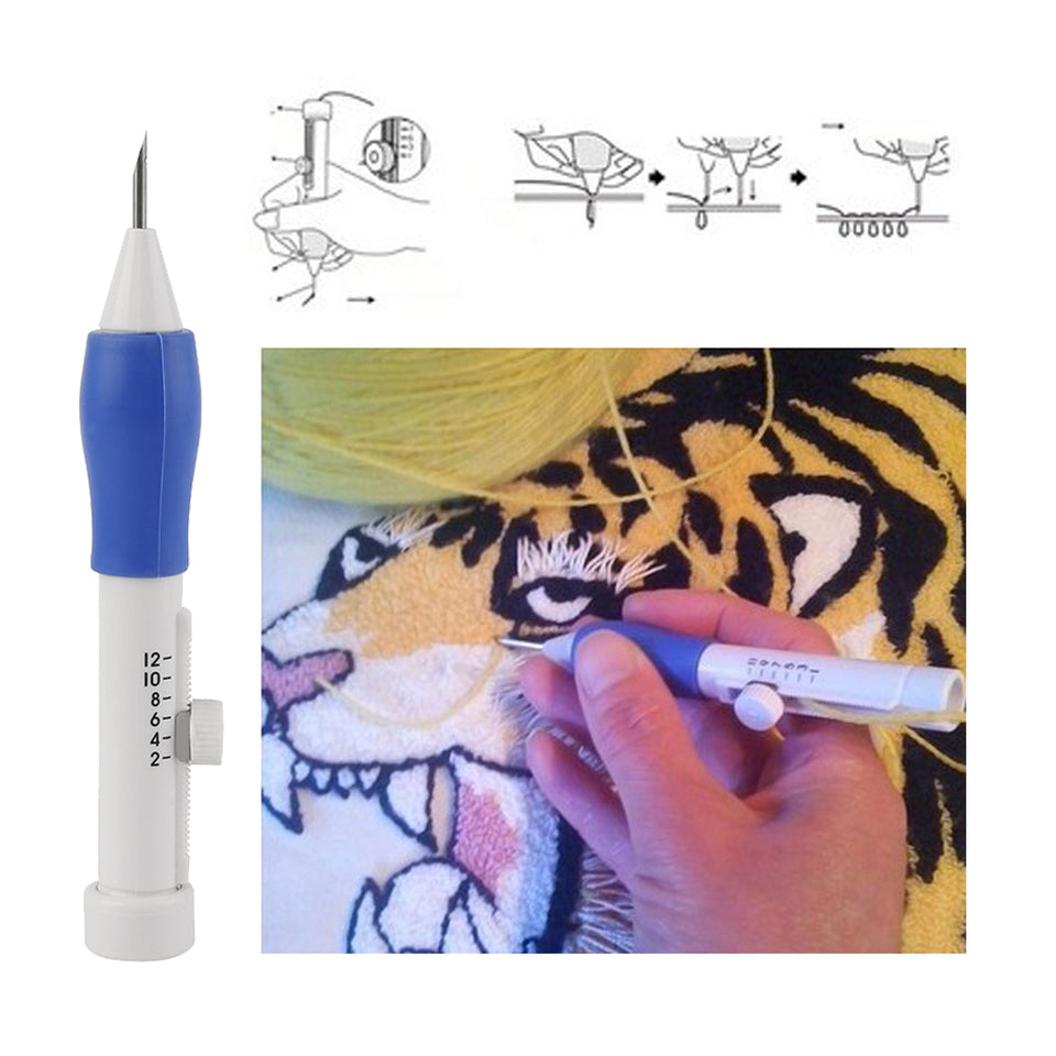 6Pcs/Set Hot Pratical ABS Plastic MAGIC DIY EMBROIDERY PEN SET-UlGadget