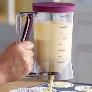 900ml 4-cup Measuring Pancake Batter Dispenser-UlGadget