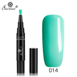 Set 5 Pens Saviland Newest 3 In 1 Gel Nail Varnish Glitter-UlGadget