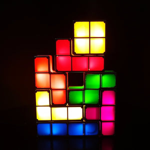 DIY Tetris Stackable Puzzle Block Game LED Night Light-UlGadget