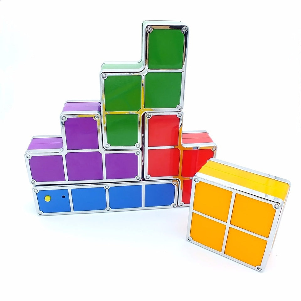 DIY Tetris Stackable Puzzle Block Game LED Night Light-UlGadget