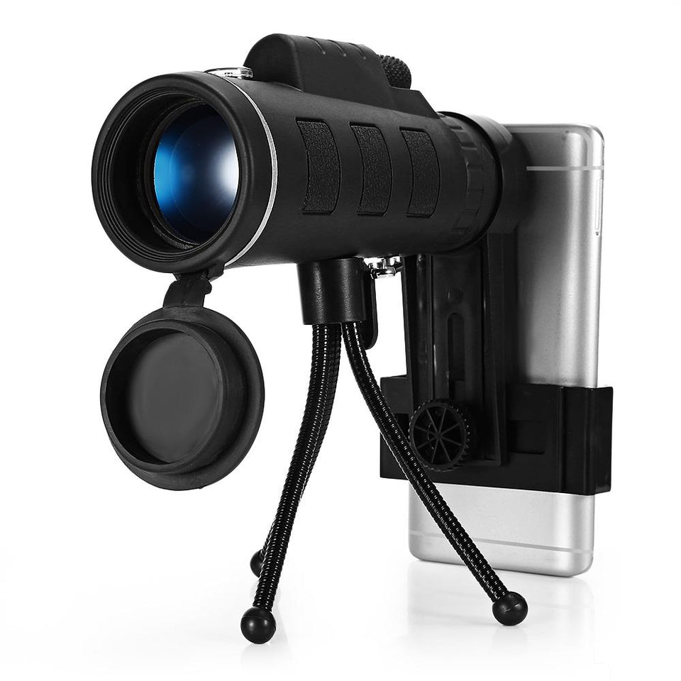 Monocular Telescope HD Mini Outdoor Hunting Camping Scopes With Compass Phone Clip Tripod-UlGadget