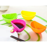 4 pcs/Set Dip clips Cup Bowl Dishes Saucer Plastic Tableware Kitchen-UlGadget