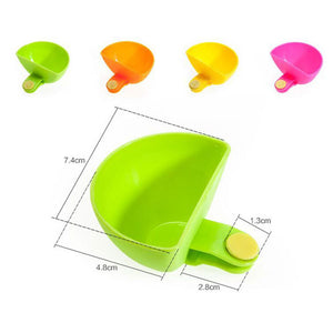 4 pcs/Set Dip clips Cup Bowl Dishes Saucer Plastic Tableware Kitchen-UlGadget