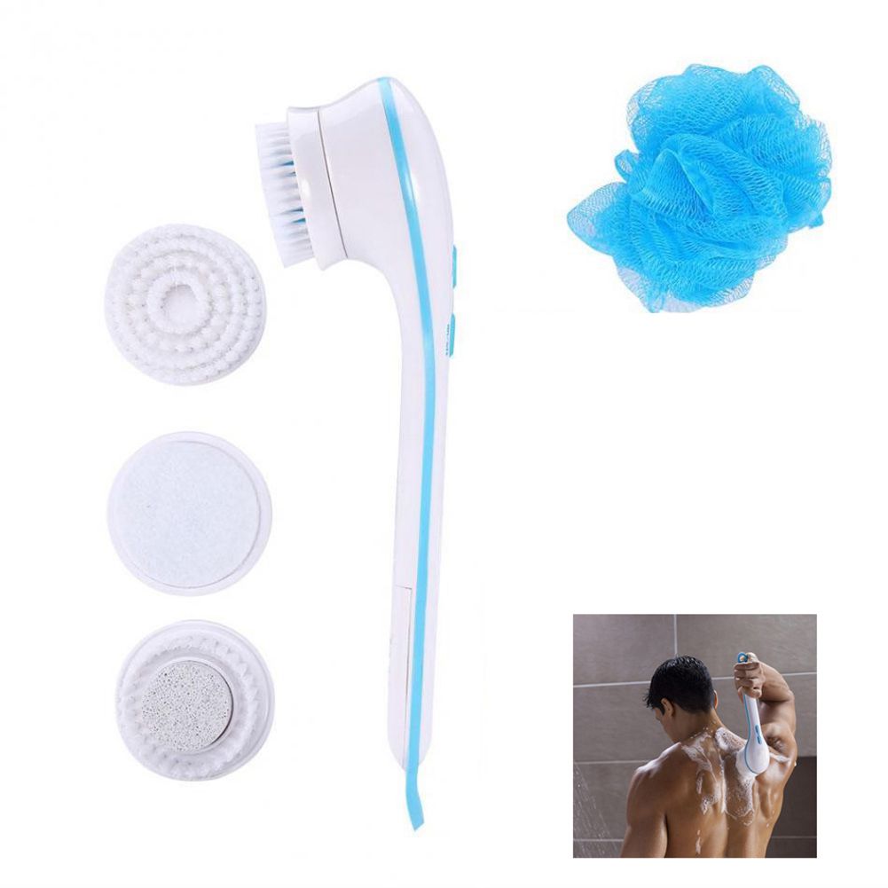 5in1 Electric Home SPIN SPA BODY BRUSH Scrub Skin Massage Health Care Tool-UlGadget