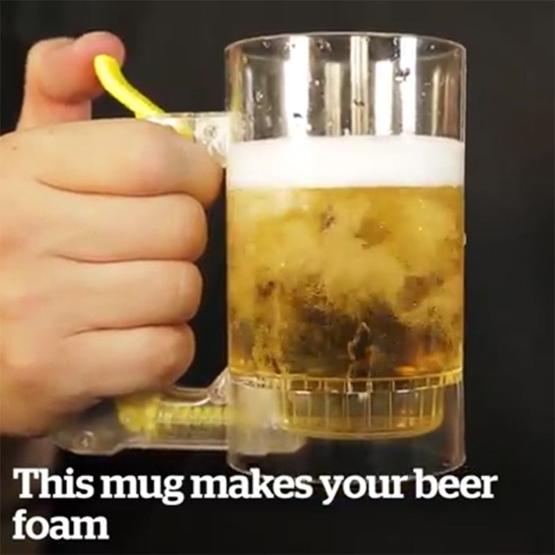 Bar Atmosphere Beer Foaming Mug Hour Friendly Maker Frothing Glass Party Supplies-UlGadget