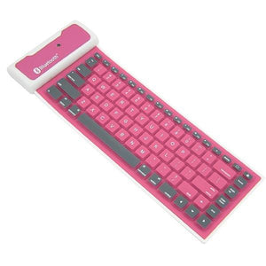 Slim Soft Wireless Bluetooth Silicone Keyboard Mini PC MAC Ipad Laptop Foldable Portable-UlGadget