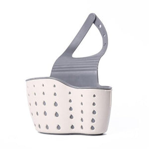 Kitchen Bathroom Hanging Sink Drain Basket Storage Rack Tie-on Faucet Organizer Holder Tool-UlGadget