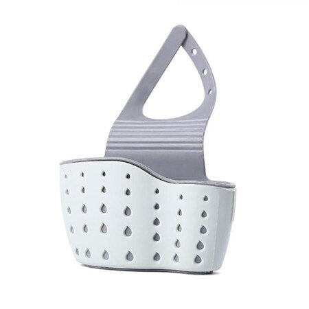 Kitchen Bathroom Hanging Sink Drain Basket Storage Rack Tie-on Faucet Organizer Holder Tool-UlGadget