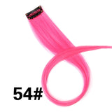 Clip-In One Piece For Ombre Hair Extensions Pure Color Straight Long Synthetic Hair Pieces Clip In 2 Tone Hair-UlGadget