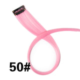 Clip-In One Piece For Ombre Hair Extensions Pure Color Straight Long Synthetic Hair Pieces Clip In 2 Tone Hair-UlGadget