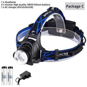 LED headlamp fishing Zoomable Waterproof-UlGadget