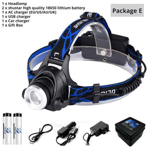 LED headlamp fishing Zoomable Waterproof-UlGadget