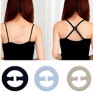 Racerback Conceal Straps Cleavage Colorful Invisible Bra Buckle Clips-UlGadget