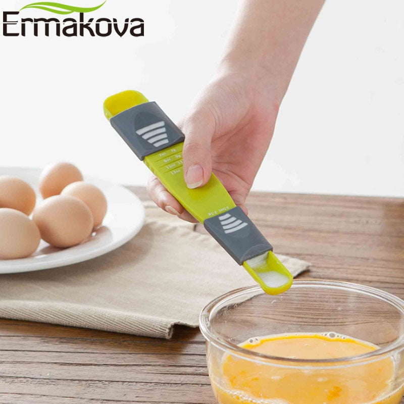 Adjustable Measuring Spoon for Baking Cooking Coffee Sugar Salt Milk Powder Spices-UlGadget