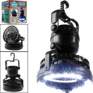 Tent Led And Fan 2 In 1 Portable With 18 LED Flashlight Ceiling Fan For Outdoor Emergencies-UlGadget