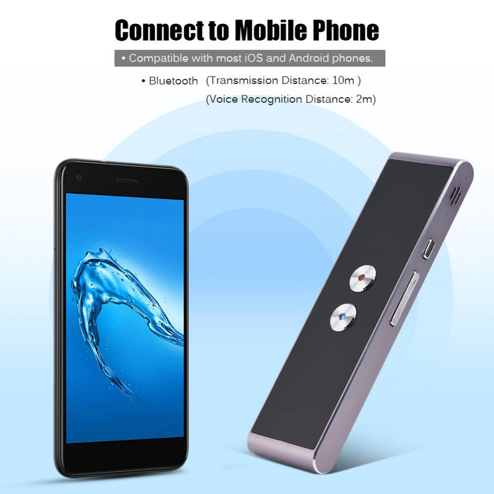 Portable Translator Two-Way Real Time Multi-Language Translation Photo Translator For Learning Travelling Business-UlGadget