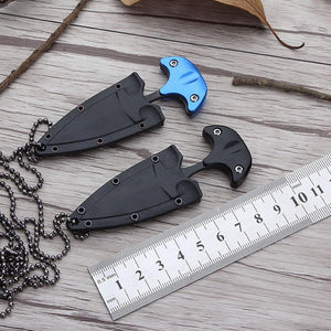 Multifunctional Mini Hanging Necklace Knife Protable Outdoor Camping Knife Rescue Survival Tool-UlGadget