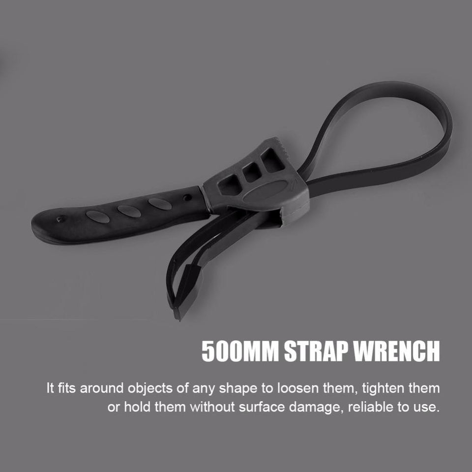 500mm Non-slip Pipeline Wrench Rubber Strap Jar-UlGadget