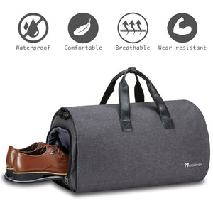 Convertible Garment Bag with Shoulder Strap Garment Duffel Bag - 2 in 1 Hanging Suitcase Suit Travel Bags-UlGadget