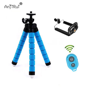 MINI PHONE TRIPOD for iPhone & Android Includes Bluetooth Remote Shutter-UlGadget