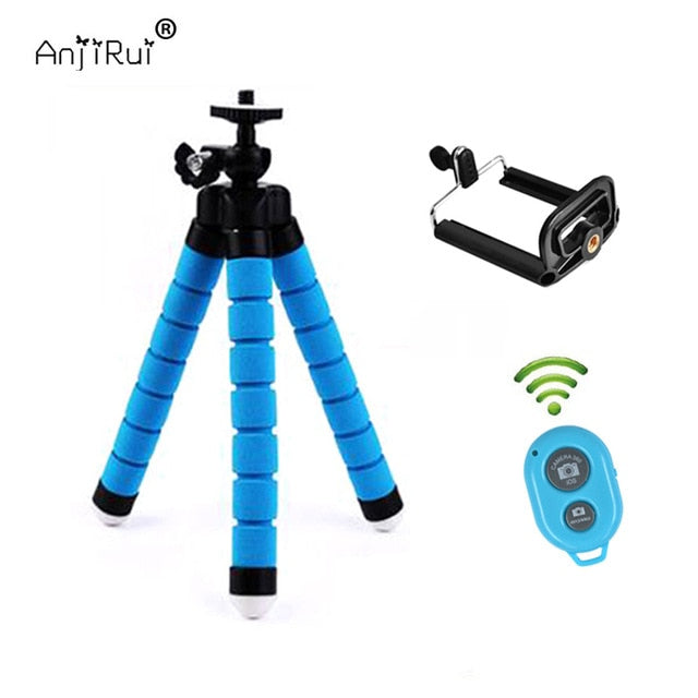 MINI PHONE TRIPOD for iPhone & Android Includes Bluetooth Remote Shutter-UlGadget