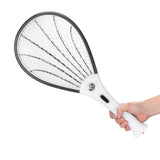 Rechargeable Electric Mosquito Swatter with LED Light Insect Pest Bug Fly Zapper Hand Racket Killer-UlGadget