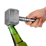 Thor Hammer Bottle Opener for Bar, Party, BBQ, Camping, Beer Lovers (Silver)-UlGadget