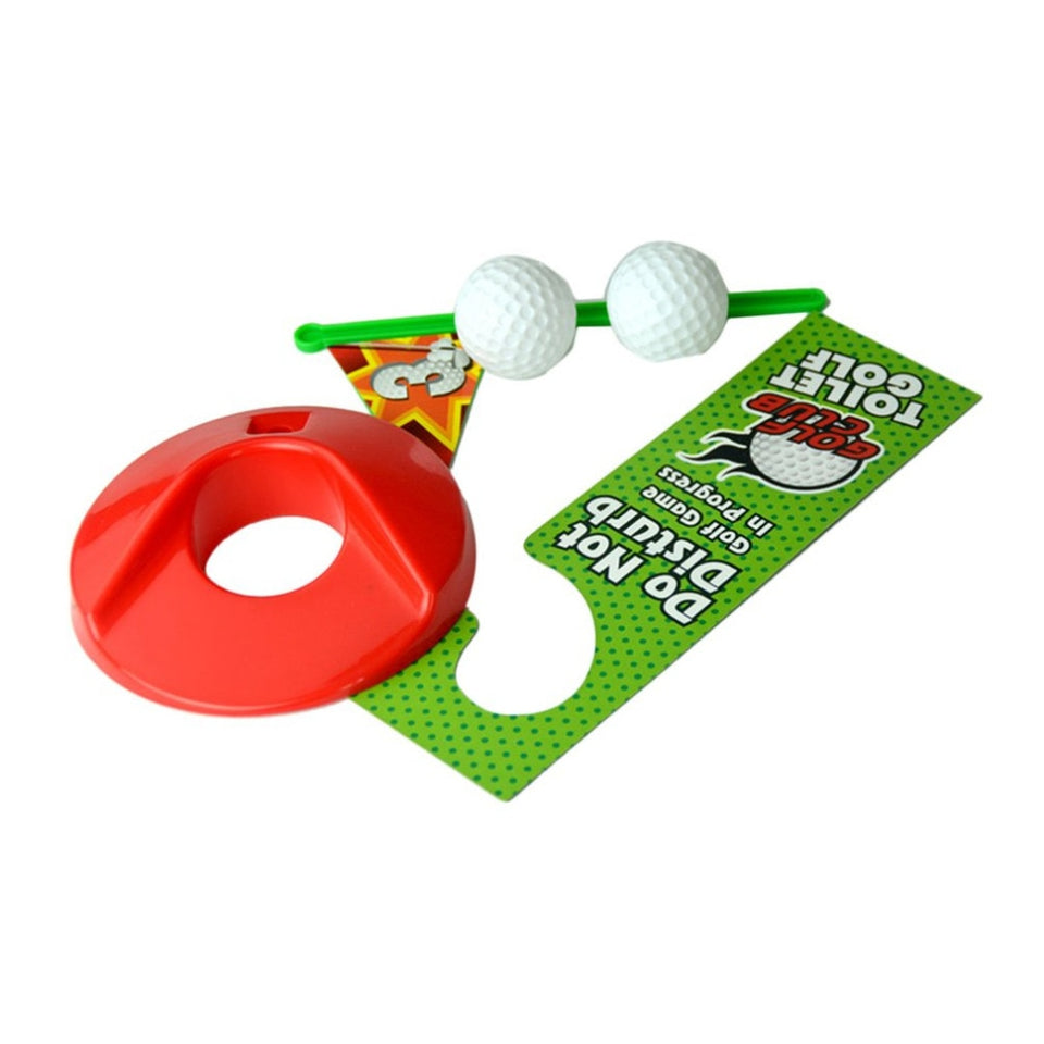 Sports and Entertainment Potty Putter Toilet Putting Mat Golf Game for Bathroom-UlGadget