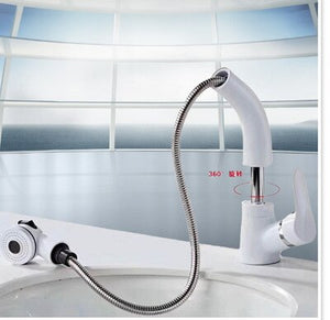 Height Adjustable Pull-out Sink Dual Mode Sprayer Hot and Cold Mixer Taps-UlGadget