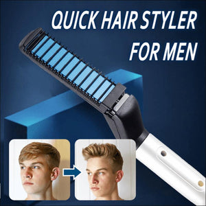 Multifunctional Hair Comb Curling Iron Hair Men Hair Style and Straighten Hair-UlGadget