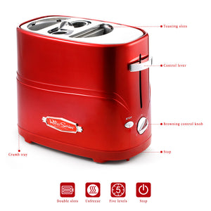 Removable Pop-up Adjustable cooking time Simple to clean Breakfast Bread Hot Dog Toaster-UlGadget