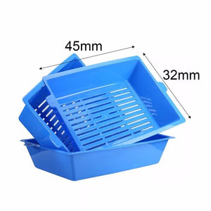 3PCS Sift Away System Anti-splash Cat Toilet Litter Box Plastic Supplies 3 Interlocked Trays Easy Use-UlGadget