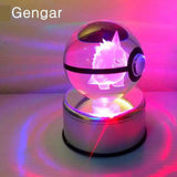 Real Pokemon Ball Crystal Transparent 3D Lamp Diameter 5cm Fancy Night Lights For Decorative Gifts-UlGadget