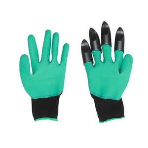 Colorful Claws Quick Easy to Dig and Plant 4 ABS Plastic Garden Genie Rubber Gloves-UlGadget