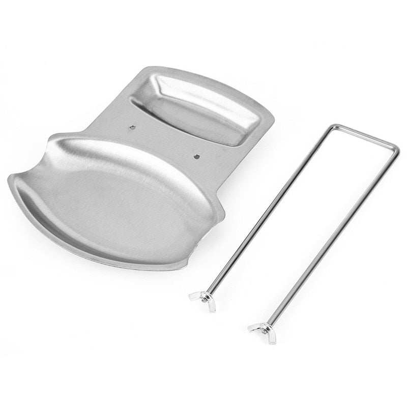 Stainless Steel Utensil Stand Rack Cover Lid Rest Spoon Holder Home Applicance The Goods For 2018 New Kitchen Accessories-UlGadget