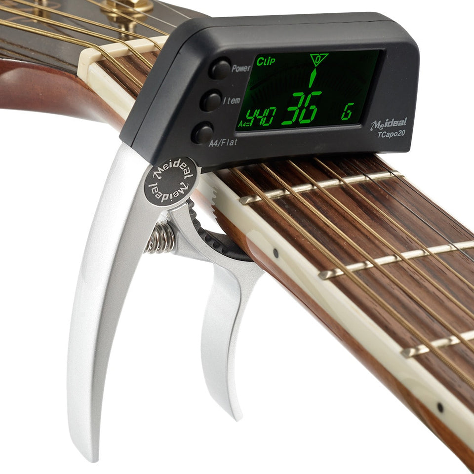 Sports and Entertainment Guitar Capo with Built-in Tuner-UlGadget