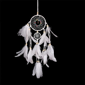 Dream Catcher LED lighting Handmade Traditional Feather Hanging Home Wall Decoration-UlGadget