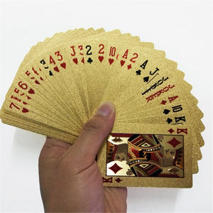 Sports and Entertainment 24k Gold Foil Playing Cards-UlGadget