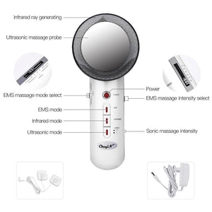 Ultrasonic Facial Slimming Vibration Body Slimming Massager Anti-Cellulite Fat Burner-UlGadget