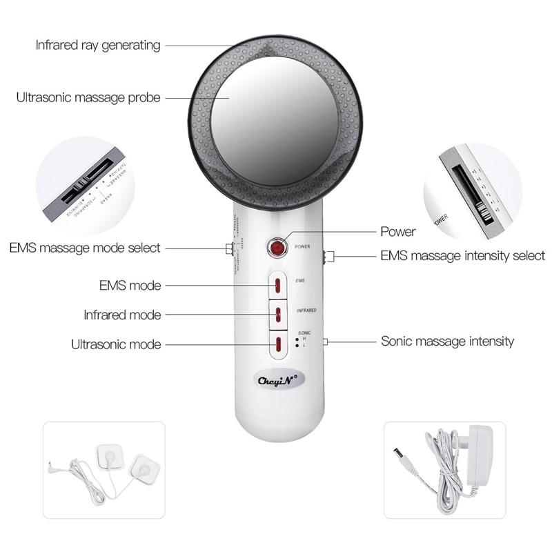 Ultrasonic Facial Slimming Vibration Body Slimming Massager Anti-Cellulite Fat Burner-UlGadget