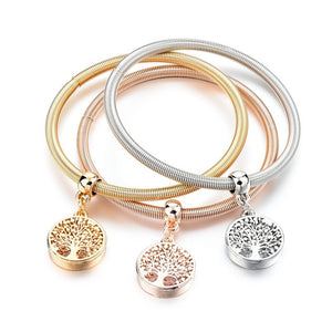 3pcs Multilayer Mix Color Gold, Rose-gold and Silver "Tree of life" Charm Pandora-UlGadget