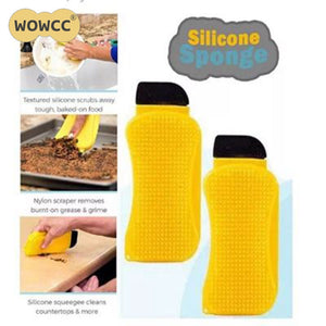 Magic Eco-Friendly 3 In 1 Silicone Sponge Dish Washing Brush-UlGadget