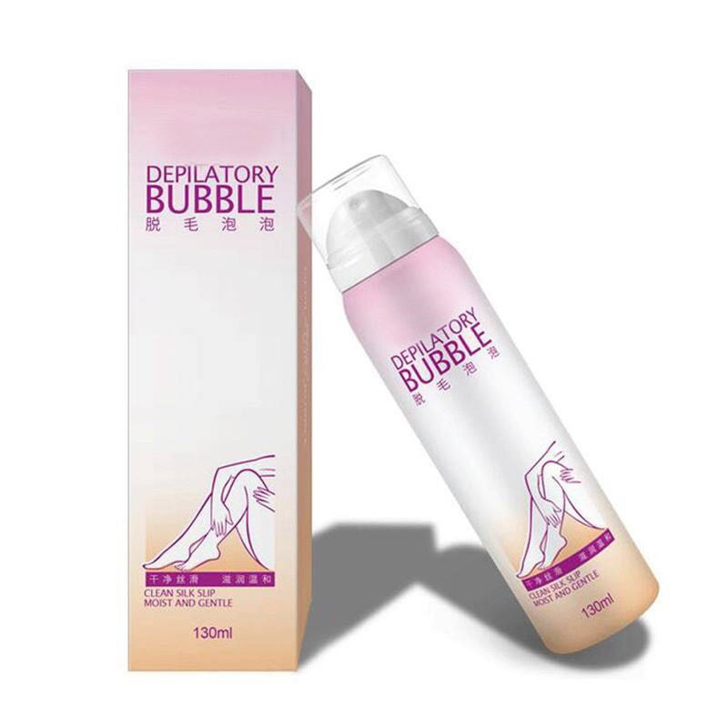 130ML/Bottle Painless Spray and Swipe Hair Removal Cream Depilatory Bubble Mousse Spray-UlGadget