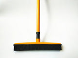 MIRACLE RUBBER PET HAIR BROOM with Squeegee & Telescoping Handle That Extends from 3 - 5'-UlGadget